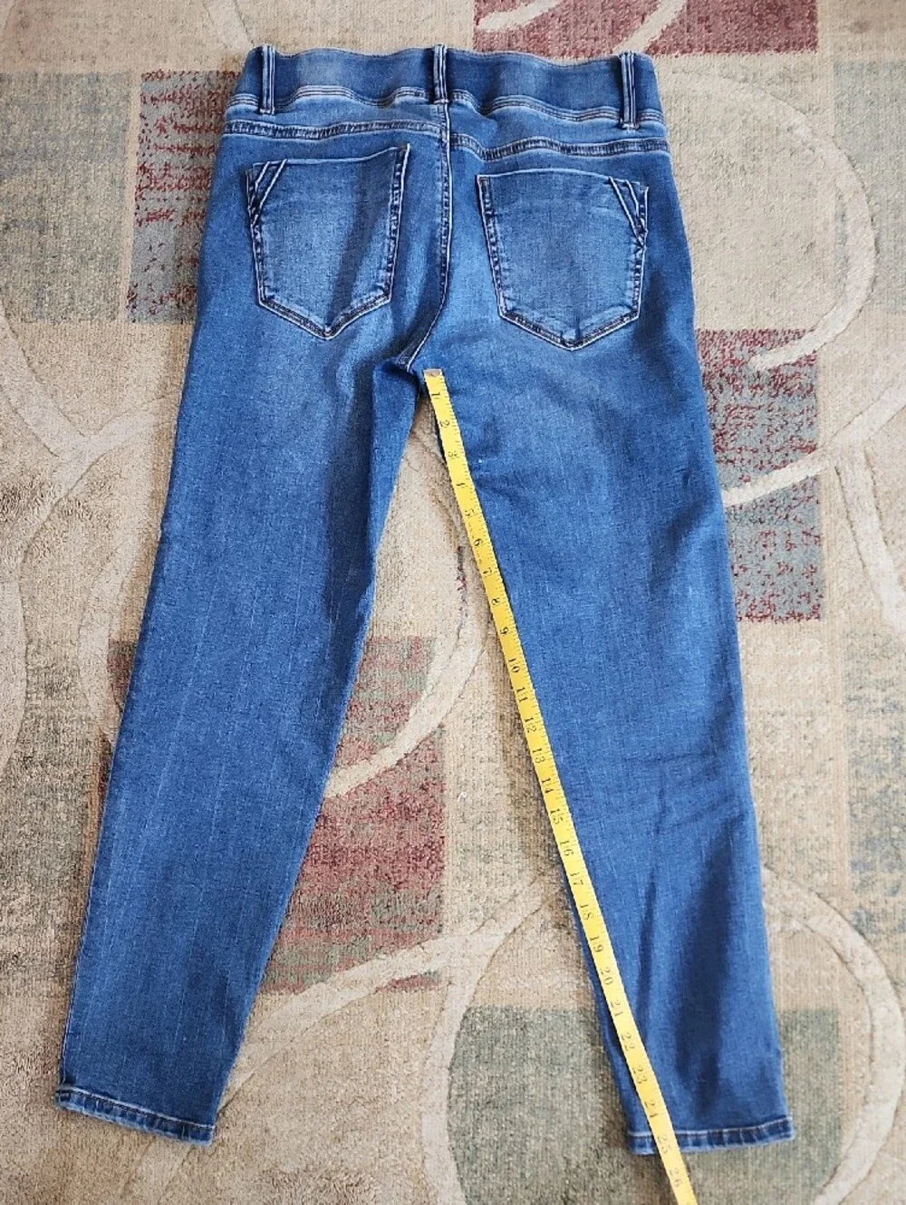 Women’s Blue Distressed Skinny Jeans